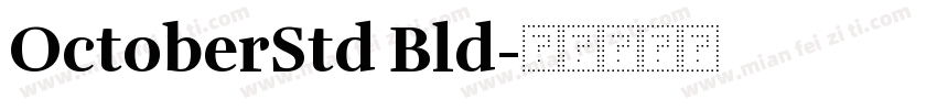OctoberStd Bld字体转换